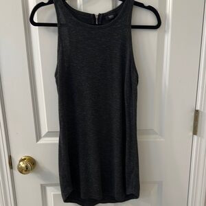 Mossimo Deep Gray Tunic Length Tank Top, Size Small